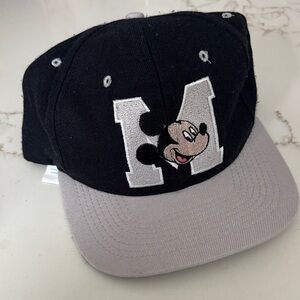 Kids Vintage navy and Gray Cap with Mickey Mouse